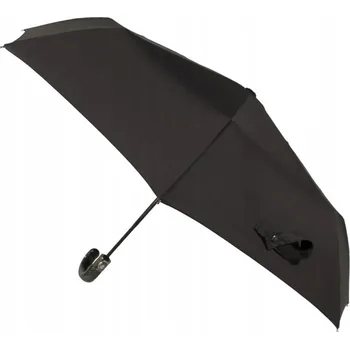 Deštník F.P.Parasol automatický skládací deštník s pouzdrem, černý