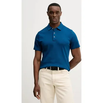 Pánské tričko Bavlněné polo tričko Michael Kors CS15073C93 modrá 55A, vel. L