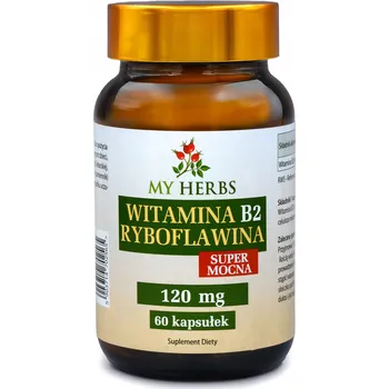 Doplněk stravy Bio Herbs vitamín B2 120 mg 60 kapslí bez cukru