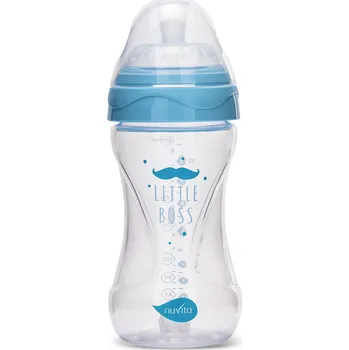 Nuvita lahvička Mimic Transparent blue 250ml