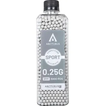 Airsoftová kulička Airsoftové kuličky Arcturus RS® SPORT 0,25g, 3000bb, láhev