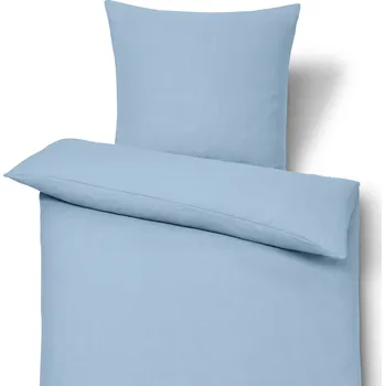 Povlečení 725950 - Tchibo - Lněné povlečení, světle modrá, standardní velikost