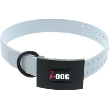 Obojek pro psa I-Dog Premium objek, bílý 65x2,5cm