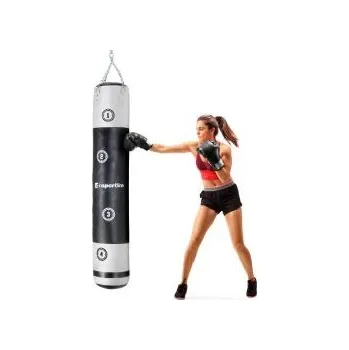 Boxovací pytel Boxovací pytel inSPORTline Robkin 180x35cm / 50 kg - černo-bílá