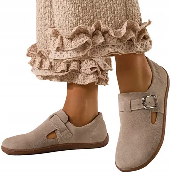 Dámské polobotky Dámské Barefoot Polobotky Kožené Pružná Podrážka PRODUKT POLSKÝ vel. 36