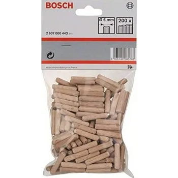 Dřevěné kolíky s drážkou Bosch Professional (120 kusů, Ø 10 mm)