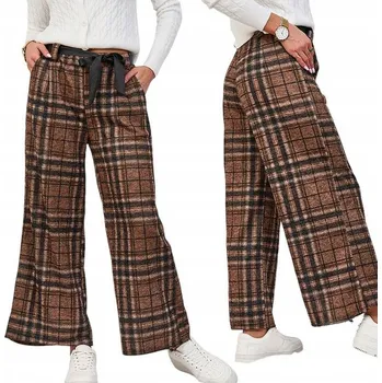 Dámské kalhoty SPOD-02 CAMEL DÁMSKÉ KOSTKOVANÉ KALHOTY Univerzální