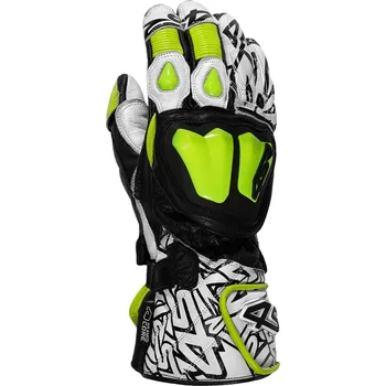 Moto rukavice Rukavice 4SR RR Aramid Core White fluo žlutá-černá-bílá XL
