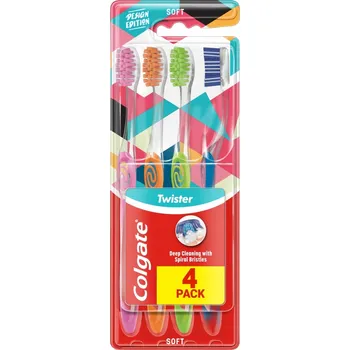 Zubní kartáček Colgate Twister Design Edition Kartáček 4 ks