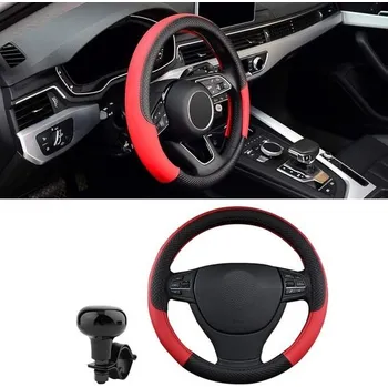 Autopotah HIAHXC Potah na volant auta, kožený potah na volant, univerzální velikost 38 cm, doplňky do auta,