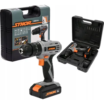 Sthor akumulátorová aku vrtačka 18V + baterie 1,3 Ah