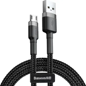 Kabel Baseus Cafule Micro USB 2,4A 1 m (šedý + černý)