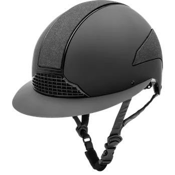 Jezdecká přilba SWING jezdecká helma s Lady kšiltem H24 Lady shine Barva: black shine, mat, Velikost: 55 - 57 cm