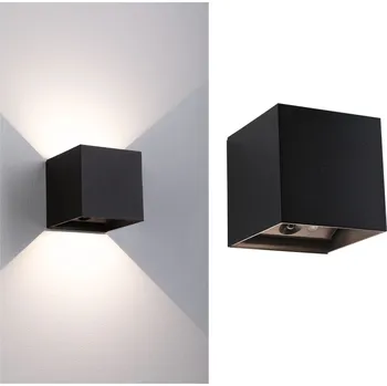 Nástěnné svítidlo PAULMANN LED nabíjecí nástěnné svítidlo Nyara IP44 3000K 100x100mm 2x1W černá
