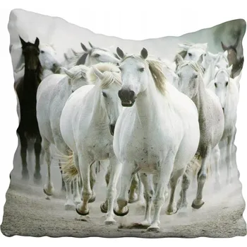 Polštář Dekorační povlak na polštář s koňmi 50x50 cm