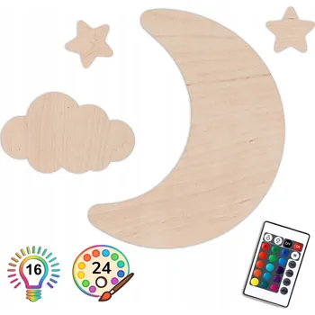 Lampička Noční lampa Koala Wood, vícebarevná