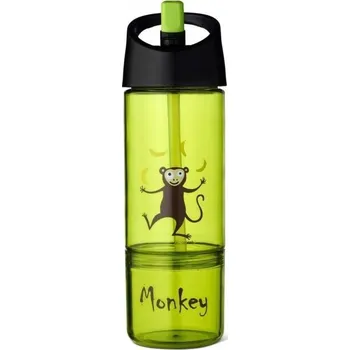 Láhev Carl Oscar Kids Bottle 2v1 Lahev Na Pití s nádobou na svačinu 2v1 Lime - Mon
