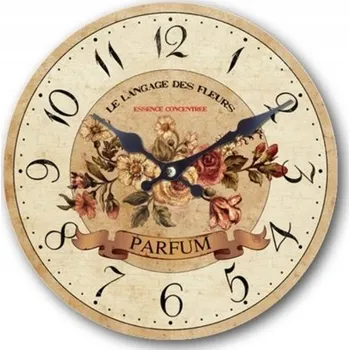 Hodiny Dřevěné hodiny Parfum 29 cm