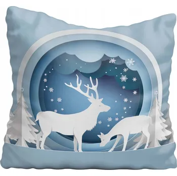 Polštář Povlak na polštář Vánoce 20x20 cm