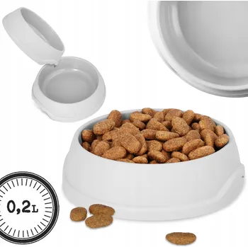 Miska pro psa Jedna plastová miska Barry King šedá 0,2 l