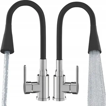 Vodovodní baterie Stojánková kuchyňská baterie Granitan FLEXO černá