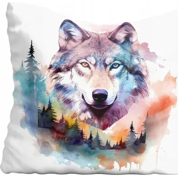 Povlak na polštářek Dekorační povlak na polštář vlk 40x40 cm