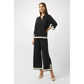 Dámský svetr JOSEPH RIBKOFF dámský svetr černý pletený s barevnými bloky