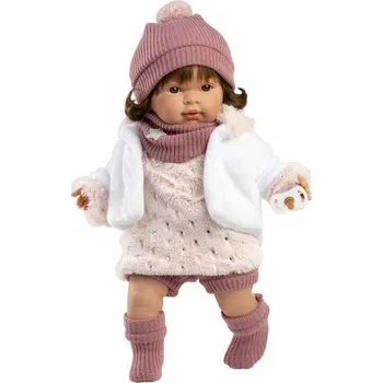 Panenka Llorens 42162 Carla - realistická panenka se zvuky a měkkým látkovým tělem - 42 cm