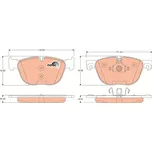 Sada brzdových destiček TRW, TR GDB1726