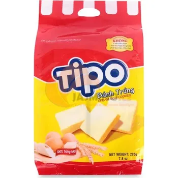 TIPO krémovo-vaječné sušenky 220g