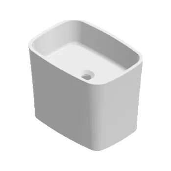 Umyvadlo Vayer Volans High White 45 umyvadlo na desku, litý mramor, VAY-VOW