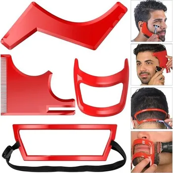 Žehlička na vlasy Sada nástrojů na úpravu vousů Linkidea pro muže, s nástrojem na bradku a žehličkou na bradku,