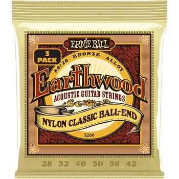 Hudební nástroj Ernie Ball 3069 Earthwood Folk Ball End 3-Pack + prodloužená záruka 3 roky