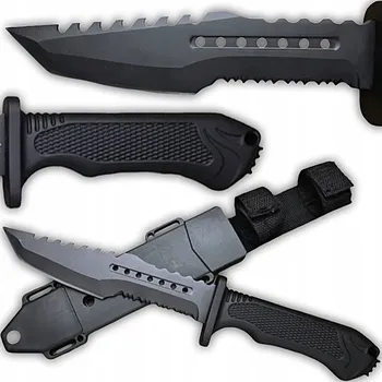 Kuchyňský nůž NŮŽ VOJENSKÝ KŘESADLO 31 cm Z NEREZOVÉ OCELI SILNÝ