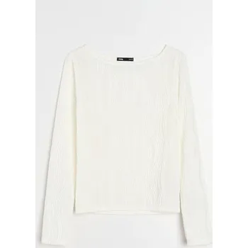 Oblečení a móda Sinsay - Halenka s dlouhými rukávy - krémová - 740EU-01X - 740EU-01X-XL