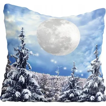 Polštář Dekorační povlak na polštář Zima 40x40 cm