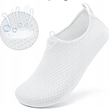 Boty do vody SHEIN BÍLÉ PROTISKLUZOVÉ BOTY DO VODY (42)