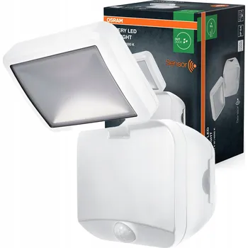 LED reflektor 4W černý s pohybovým senzorem IP54 bílý Osram