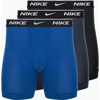 Boxerky Pánské boxerky Nike Everyday Cotton Stretch 3 páry obsidian/game royal/black