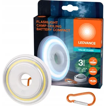 Kempingová lampa 2,2W 6500K FLASHLIGHT CEILING BATTERY COMPACT LEDVANCE