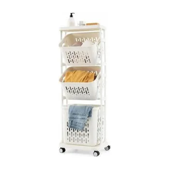 Koš na prádlo Koš na prádlo JZ10267WH, bílá - A COSTWAY