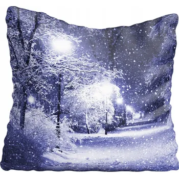 Povlak na polštářek Dekorační povlak na polštář zima 60x60 cm