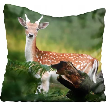 Polštář Dekorační povlak na polštář s jelenem 50x50 cm