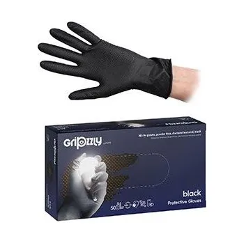 Vyšetřovací rukavice Zarys GRIPZZLY černé 50 ks