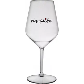 Sklenice VÍNOPIČKA - čirá nerozbitná sklenice na víno 470 ml uni