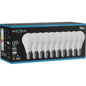 Žárovka Mexen Nova 10x Žárovka LED E14, G45, 9W, Neutrální - 4000K, 945 lm - L101-E14-0940-01x10 Żarówki LED