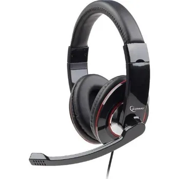 Sluchátka Gembird Stereo headset s mikrofónom, 2 x 3.5 mm miniJack, čierny MHS-001