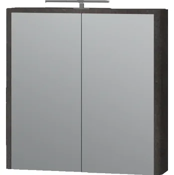 Zrcadlo Lavedo Livorno Structure Stone 70 zrcadlová skříňka do koupelny s LED osvětlením, LVRMC-70STRUCTURESTONE