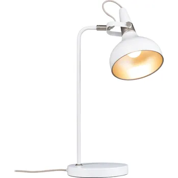 Lampička PAULMANN Stolní lampa Juna E14 max. 20W bílá mat, šampaň kov - PAULMANN P 78482