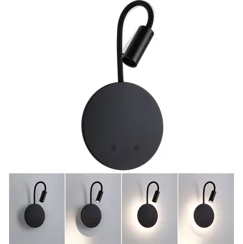 Svítidlo PAULMANN LED nabíjecí nástěnné svítidlo Miora 2700K / 3,7V 0,6W / 0,7W stmívatelné černá - PAULMANN P 71288